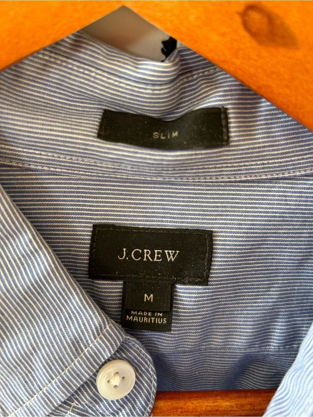 J. Crew Men’s Light Blue Button-Down Oxford Slim Shirt Medium